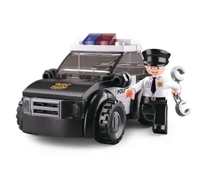 Sluban Policie M38-B0638D Hlídkový vůz / LEGO - kompatibilní / Počet figurek|dílků: 1|88 / od 6 let