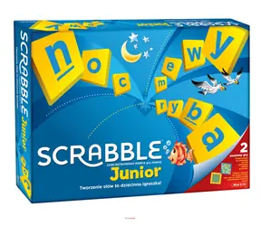 Mattel Y9735 Scrabble Junior - PL / Jazyková verze: PL / od 6 let