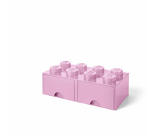 Room Copenhagen 40061738  Úložný box s šuplíky 250x500x180mm - světle růžová