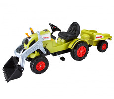 BIG CLAAS Celtis Loader + Trailer zelená / dětské šlapadlo / nosnost 50+25 kg / od 3 let