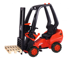 BIG Linde vysokozdvižný vozík / dětské šlapadlo / nosnost 50 kg / od 3 let