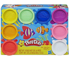 Hasbro Play-Doh Balení 8 barevných kelímků - Rainbow / od 2 let