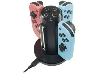 READY 2 GAMING Nintendo Switch nabíjecí stanice 4 v 1 černá