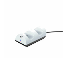 Trust GXT254 Duo nabíjecí stojan pro ovladač konzole PS5 / pro 2 ovladače / bílá