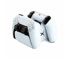 HyperX ChargePlay Duo bílá / Dokovací stanice pro 2 ovladače PS5 