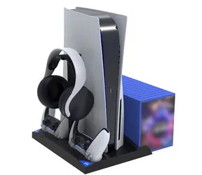 iPega P5013 Nabíjecí a chladicí stanice pro PS5 a PS5 ovladač černá