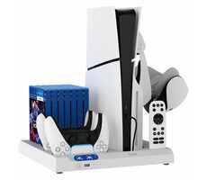 iPega P5S028 All-in-one Nabíjecí Stojan s Chlazením pro PS5/PS5 Slim černá