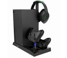 iPega XBX013 Multifunkční Nabíjecí stojan pro Xbox Series X černá