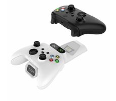 FIXED Dobíjecí stanice pro dva bezdrátové ovladače Xbox Series S, X a One bílá