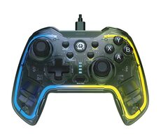 CANYON Drátový gamepad GP-2 RGB 4v1 (Nintendo Switch & Android TV & PC & PS3) průhledný