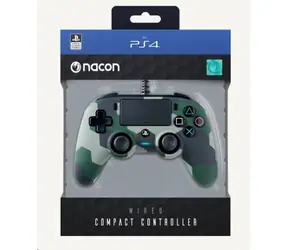 Nacon Wired Compact Controller camo green / ovladač pro PlayStation 4 