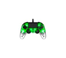 Nacon Wired Compact Controller průhledná zelená / ovladač pro PlayStation 4