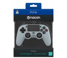Nacon Wired Compact Controller šedá / ovladač pro PlayStation 4 
