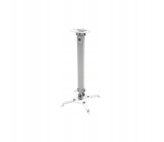 Techly Univerzální stropní držák na projektor 54-90 cm 13.5 kg / otočný 360° / stříbrná