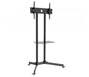 Techly ICA-TR6 mobilní držák LCD pro 30-65" obrazovky černá / VESA 600x400 / nosnost 60kg / 1x police 