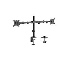 Gembird MA-D2-01 Stolní držák pro 2 monitory do 32" / standarty VESA 75x75 & 100x100 / na stůl / nosnost 9 kg / nastavit