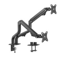 Gembird MA-DA2-02 Stolní držák pro 2 monitory do 32" / standarty VESA 75x75 & 100x100 / na stůl / nosnost 8 kg