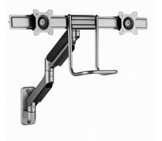 Gembird MA-WA2-02 Nástěnný držák pro 2 monitory do 32" / standarty VESA 75x75 & 100x100 / na zeď / nosnost 8 kg