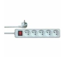 Solight Prodlužovací přívod 5 zásuvek / Solid / vypínač / délka 2 m