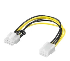 Kabel redukce - napájení PCIe (6pin) na PCIe (8pin) AKASA AK-CB052