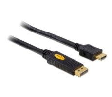 Delock video kabel DisplayPort<->HDMI propojovací 3m