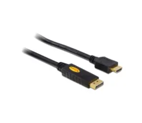 Delock video kabel DisplayPort<->HDMI propojovací 3m