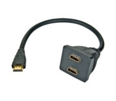 Wiretek Rozdvojka HDMI M - 2x F konektory