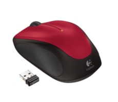 Logitech Wireless Mouse M235 / Myš / USB bezdrátová / Červená