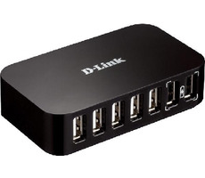 D-Link DUB-H7 / USB 2.0 Hub / 7xA Port / 1xB Port / AC