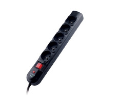 Tracer PowerGuard přepěťová ochrana 1.8m / 5 zásuvek / černá