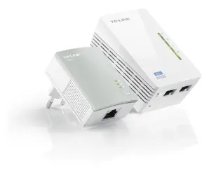 TP-Link TL-WPA4220 Starter Kit / Powerline Repeater AV500 / 802.11n / 2.4GHz 300Mbps / 2x LAN / HomePlug AV