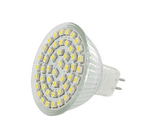 WE LED žárovka 48 x SMD 2.7W GU5.3 / refl / bílá 