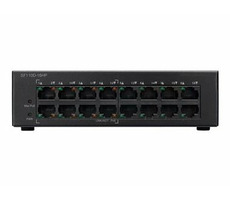 Cisco SF110D-16HP-EU / Desktop Switch / 16x RJ-45 100M / PoE 