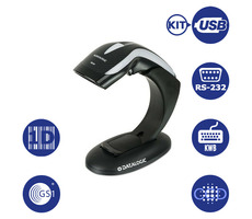 DATALOGIC Heron HD3130-BKK1B / snímač 1D čárových kódů / RS-232 / KWB / USB / kit USB / černá