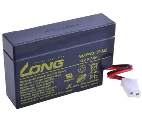 Long 12V 0.7Ah olověný akumulátor AMP
