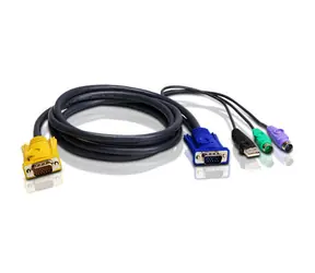 ATEN KVM Kabel HDB15-SVGA+USB+PS/2 / 3m
