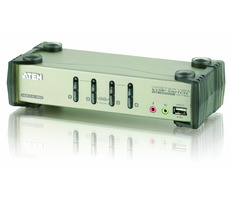 ATEN CS-1734B / 4-port KVMP USB+PS2 / usb hub / audio / OSD / 1.2m kabely