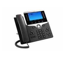 Cisco IP Phone 8841 (určeno pro Cisco UC Manager) černá / Telefon VoIP / SIP / RTCP / RTP / SRTP / SDP / 5 řádků