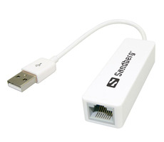 Sandberg konvertor USB na RJ-45 bílá