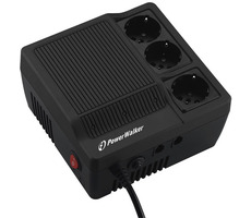 PowerWalker AVR 1000 / regulátor napětí / 1000VA / 600W / 3x Schuko