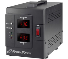 PowerWalker AVR 1500-SIV / regulátor napětí / 1500VA / 1200W / 2x Schuko
