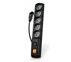 Acar F5 IEC 5m kabel / 5 zásuvek / přepěťová ochrana / C14 do UPS