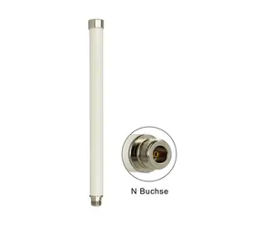 Delock WLAN anténa 802.11 ac a h b g n N jack 6 ~ 8 dBi 280 mm všesměrová bílá / venkovní