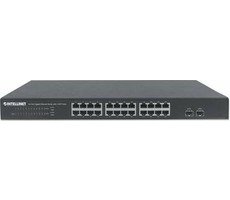 Intellinet Switch 24x GE Rackmount 2x SFP / 24-port / 1000 Mbps / 2x SFP / 19"