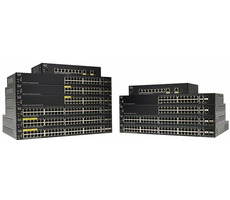 Cisco SF350-24MP / 24x 10/100 RJ-45 / 2x SFP / 2x Combo Gbps / QoS / PoE / VLAN