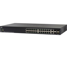 Cisco SG550X-24P / switch / 24x Gbit RJ-45 / 2x SFP+ / 2x combo 10 Gbit SFP+ / PoE / QoS / VLAN