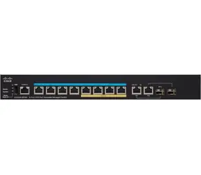 Cisco SG350X-8PMD / switch / 8x 100/1000 RJ-45 / 2x Combo Gbps / PoE / QoS / VLAN