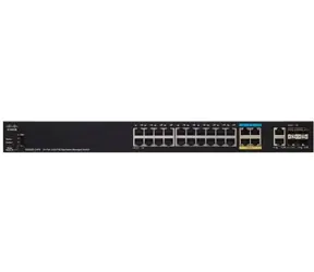 Cisco SG350X-24PD / switch / 24x 100/1000 RJ-45 / 2x SFP / 2x Combo Gbps / PoE / QoS / VLAN