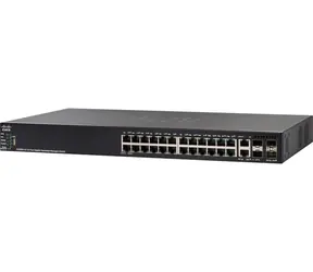 Cisco SF550X-24MP / Gigabit Switch / 24x RJ-45 / 2x SFP+ / 2x Combo 10 Gbit SFP+ / PoE / QoS / VLAN