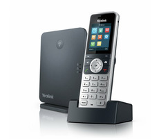 YEALINK W53P černá / IP DECT báze + ručka / 1.8" displej / SIP / LAN / PoE / QoS / 3.5 mm / SRTP